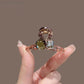 Exquisite Square Zirconia Small Claw Clip New Pearl Bangs Clip Side
