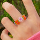 European And American Ins Style Creative Stretch Crystal Beads Ring Internet Celebrity