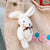 Figurine rabbit corduroy bag