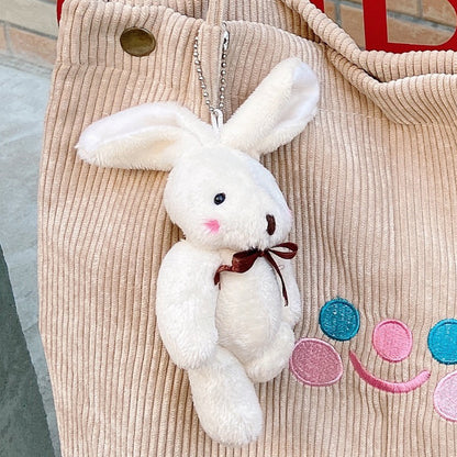 Figurine rabbit corduroy bag