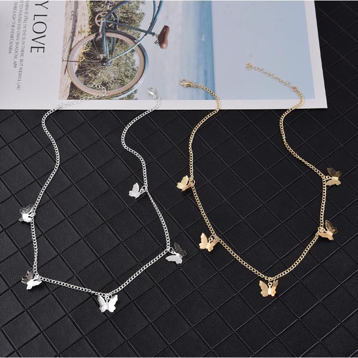 Simple Style Pendant Butterfly Necklace