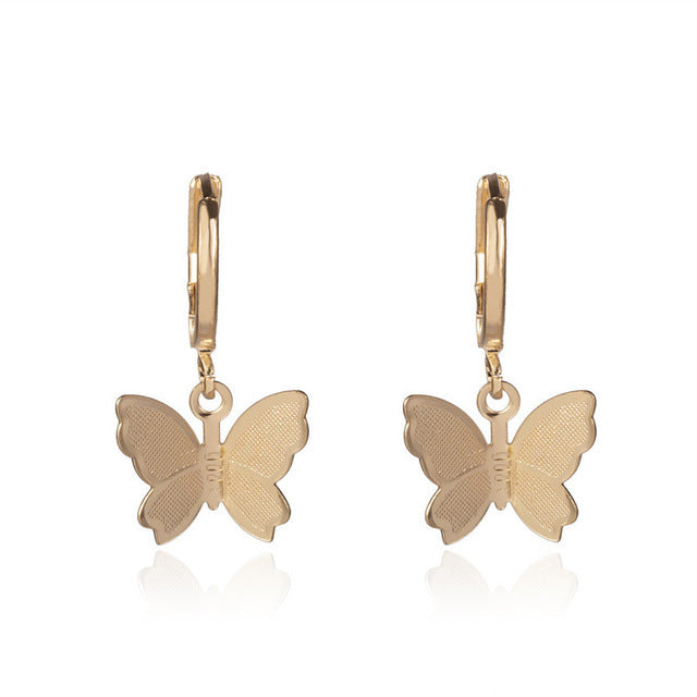 Simple Style Pendant Butterfly Necklace