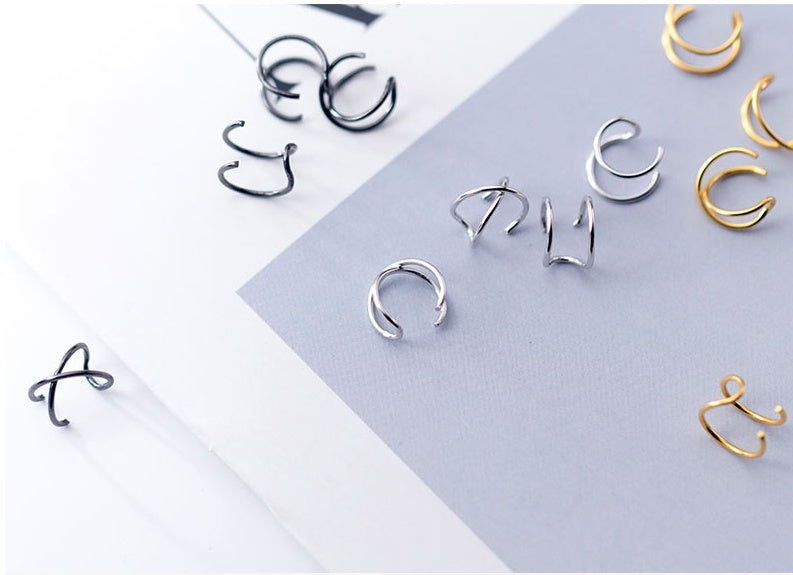 S925 silver ear clip