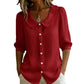 Collared Short-sleeve Blouse Fashion Casual Versatile Loose Shirt Women's Clothing