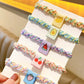 Candy Color Twist Weave Head Rope Fruit Cloth Label