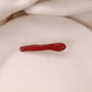 Red Stereo Love Heart-shaped Hairpin French Retro Dots Willow Leaf Clip