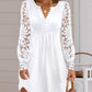 Women's Fashionable Elegant Lace Long Sleeve Dress