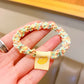 Candy Color Twist Weave Head Rope Fruit Cloth Label