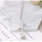 Pink gold rose color pendant necklace