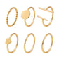 Creative Alloy Geometric Joint Ring Set