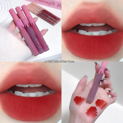 Silky Glass Lip Gloss Matte Moisturizing Lipstick