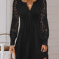 Women's Fashionable Elegant Lace Long Sleeve Dress