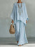 Womens Minimalist Relaxed-fit Top And Wide-leg Pants Set