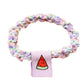 Candy Color Twist Weave Head Rope Fruit Cloth Label
