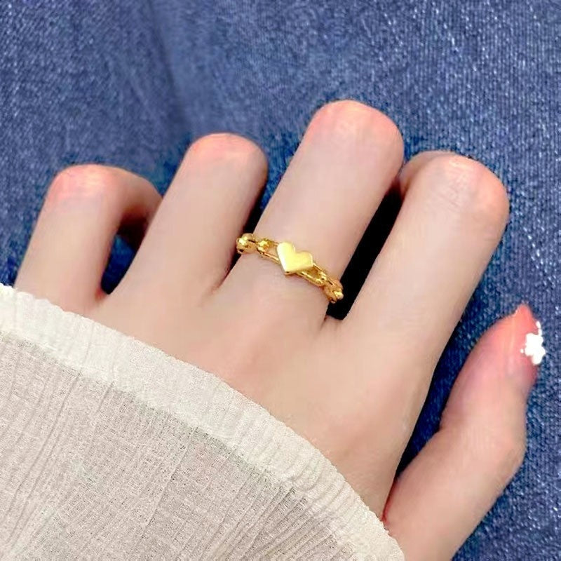 Floral Ring With A Niche High-end Design Minimalist Style For Women