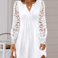 Women's Fashionable Elegant Lace Long Sleeve Dress