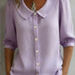 Collared Short-sleeve Blouse Fashion Casual Versatile Loose Shirt Women's Clothing