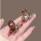 Exquisite Square Zirconia Small Claw Clip New Pearl Bangs Clip Side