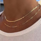 Womens Retro Alloy Layered Clavicle Necklace
