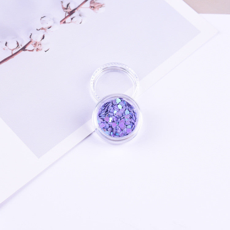 3mm Heart Laser Sequin Decorative Patch