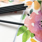 Disposable Eyeliner With A Fiber Tip And Brush Applicator