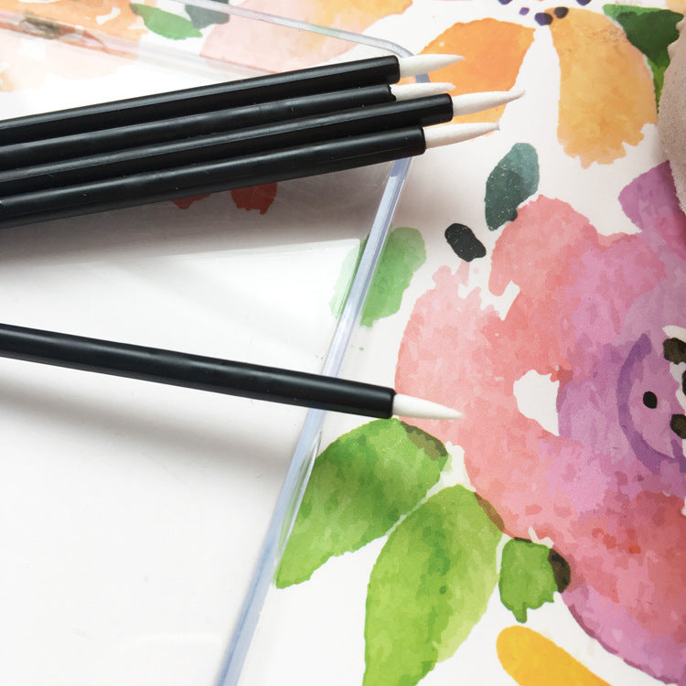 Disposable Eyeliner With A Fiber Tip And Brush Applicator
