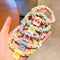 Candy Color Twist Weave Head Rope Fruit Cloth Label