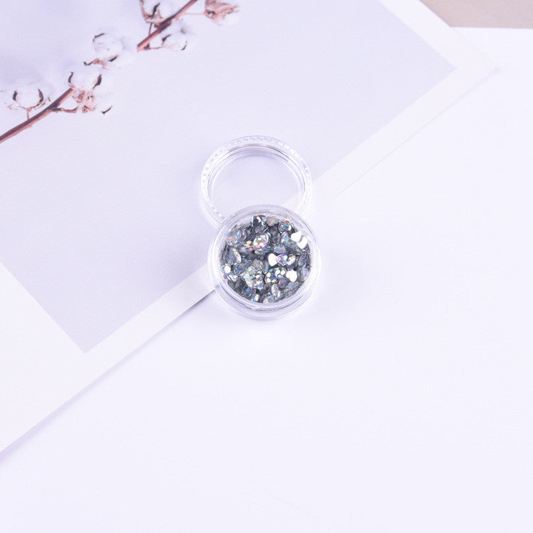 3mm Heart Laser Sequin Decorative Patch