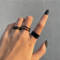 Creative Alloy Geometric Joint Ring Set