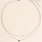Womens Retro Alloy Layered Clavicle Necklace