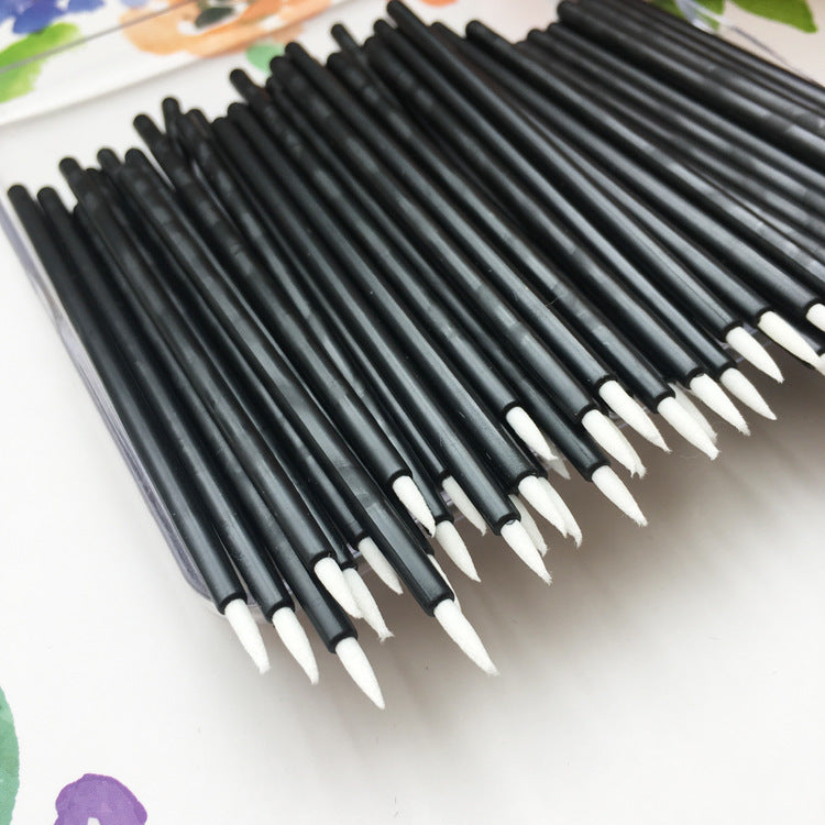 Disposable Eyeliner With A Fiber Tip And Brush Applicator